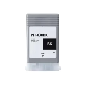 Compatable Canon PFI-030BK black ink cartridge 55ml